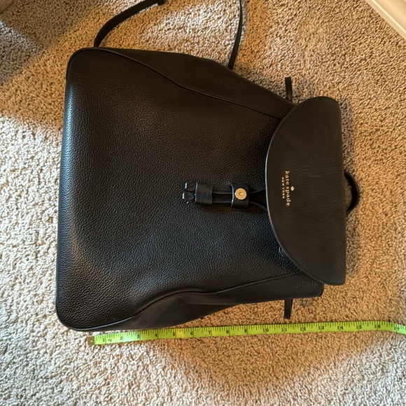 Kate Spade Black Leather Backpack - Picture 3 of 5
